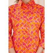 Truvon Fashions Women Cotton Printed Kurta with Pant (DN12) (Orange)