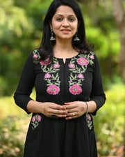 Premium Black Embroidery Coord Set